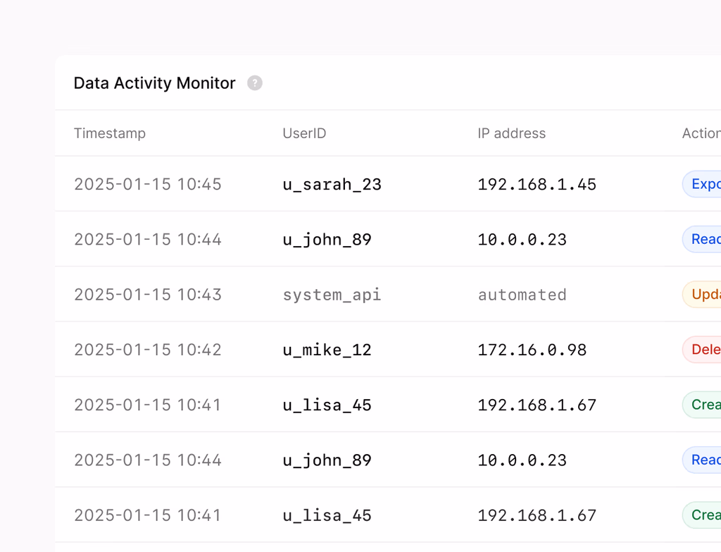 A clean UI showing a centralized library of sales content (decks, one-pagers, proposals) with easy access and a dropdown for quick insertion into emails.